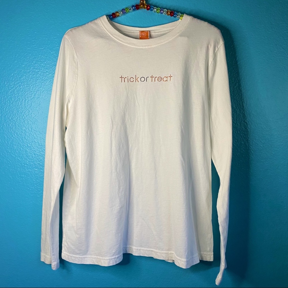 Halloween trick or treat long sleeve t-shirt